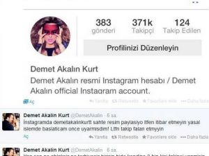 Demet Akalından Kendi Adına Sahte Instagram Hesabı Açan Şahsa Tepki