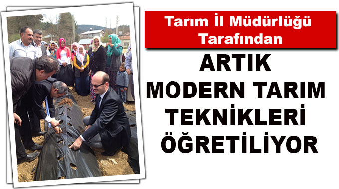 Artık Modern Tarım Teknikleri Öğretiliyor