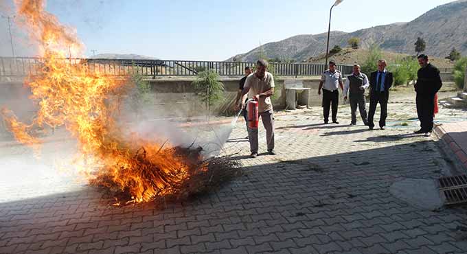 Kahramanmaraş’ta Yangın Tatbikatı Yapıldı