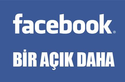 Facebookta bir açık daha 