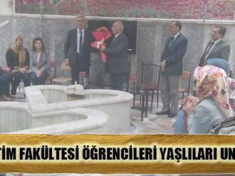 KSÜ EĞİTİM FAKÜLTESİ ÖĞRENCİLERİ YAŞLILARI UNUTMADI