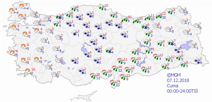 Kahramanmaraş'a yağmur geliyor