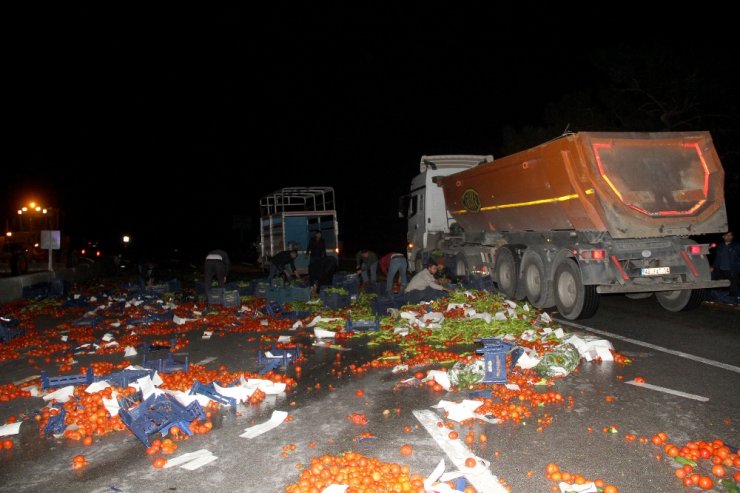 Tonlarcası yollara saçıldı! Görenler hayrete düştü