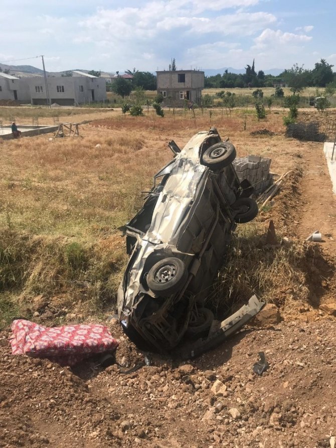 Kahramanmaraş'ta bu otomobilden sağ çıktılar