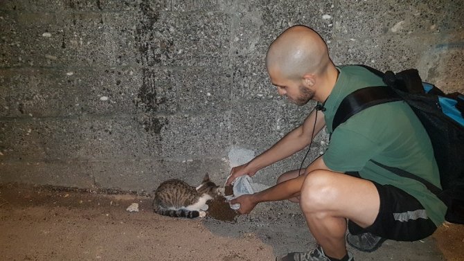 Kahramanmaraş'ta Hayatını sokak hayvanlarına adadı