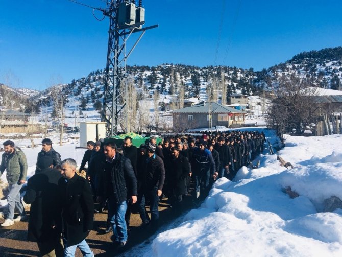 Çığ altında kalan işçi toprağa verildi