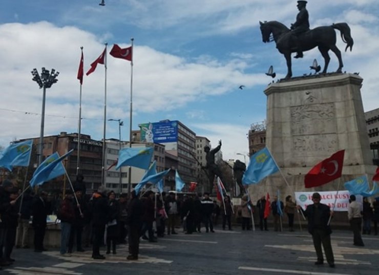 Ankara’da Kırım’ın işgali protesto edildi